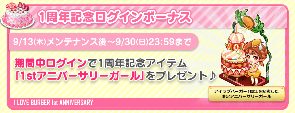 1周年